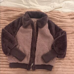 UGG Brown and Pink Fleece Jacket